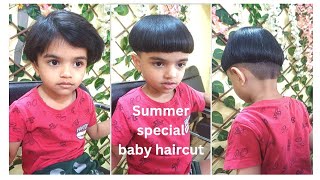 Beby Girl Round Haircut For Summer || Mushroom Haircut For Little Girl