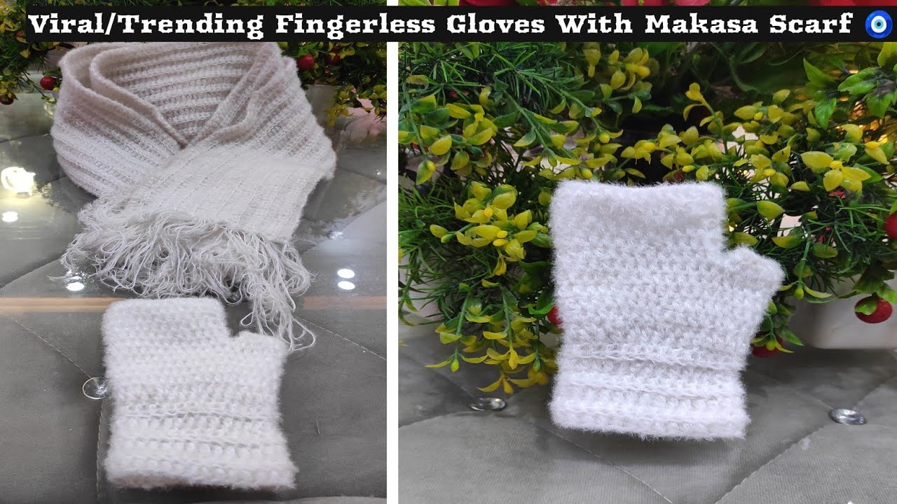  How To Make Fingerless Gloves With Viral/Trending🧿 Mikasa 🧣