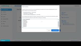 Paste Numbers into Send Messages