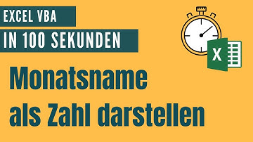 Monatsname in Zahl umwandeln [Alle Excel VBA Befehle]