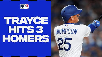 TRAYCE FOR 3!! Trayce Thompson comes through with the first 3-HOMER game of the season!