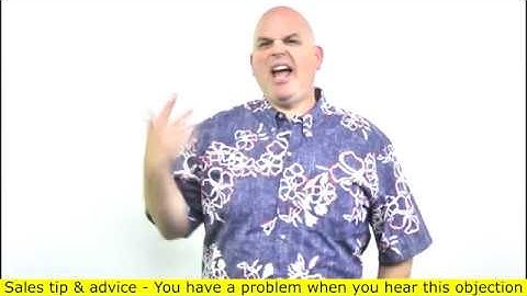 Sales presentation mistakes not understanding the objection - Scott Sylvan Bell