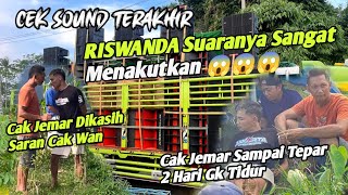 Last sound check, RISWANDA's voice is very scary 😱, Cak Jemar collapsed and didn't sleep for 2 days