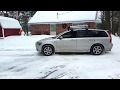 Volvo V50 T5 AWD Haldex 3 in action.  AWD BURNOUT on snow.