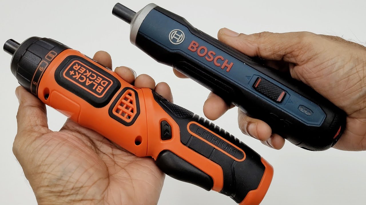 Black & Decker vs Bosch Cordless Screwdriver (Li-ion) 