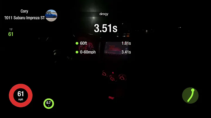 FP Black STi 1/4 Mile