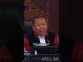 HAKIM MK ARSUL SANI DI SIDANG IJAZAH GIBRAN: PENGETAHUAN SETARA TAMAT SEKOLAH #short