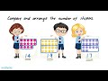 Sticker Counting and Number Arrangement Quiz