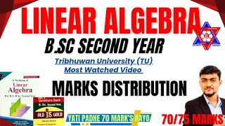 📘 BSc 2nd Year Linear Algebra  | Chapterwise Marks Distribution +  Exam Tricks &amp; Important Questions