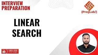 Linear search  Q4 #proglab #interview #java