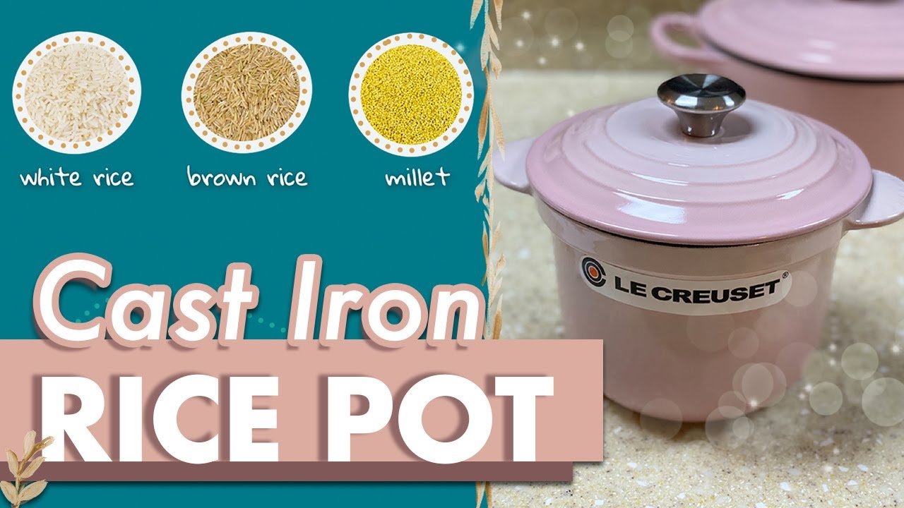  Le Creuset Enameled Cast Iron Rice Pot with Lid & Stoneware  Insert, 2.25 qt., Cerise: Home & Kitchen