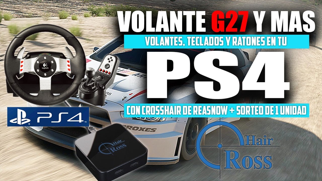 GRAN TURISMO SPORT | JUGAR A PS4 CON G27, G25, TECLADO, RATON Y MAS VOLANTES CON REASNOW CROSSHAIR