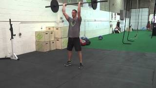 Hang Squat Clean Thruster  (Hang Cluster)
