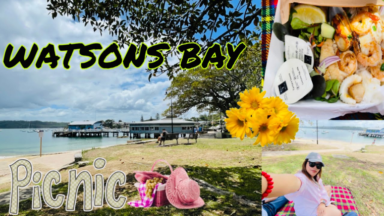 Picnic lunch at Watsons Bay, Sydney 🧺🏖️🌳🐦 