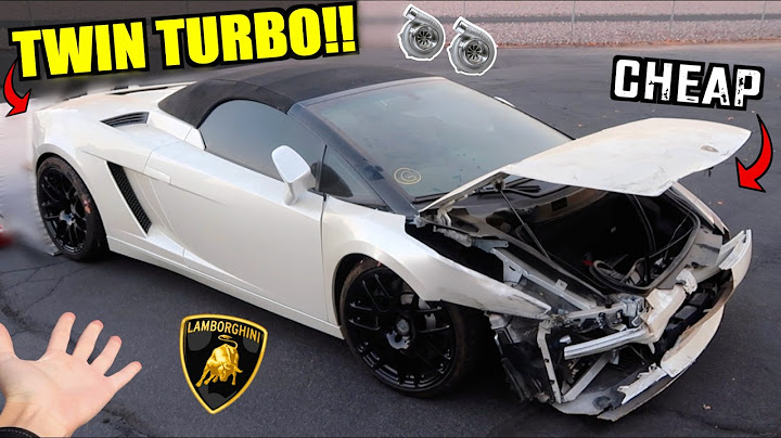 We Bought a WRECKED Twin Turbo Lamborghini Gallardo CHEAP at Salvage Auction!