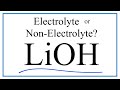 Lithium Hydroxide and Electrolyte Properties