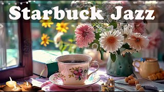 SpringJazz 2024 ♥️ 스타벅스 매장음악 🎺 실시간 음악 매장음악 광고없는🌻 週末の朝カフェBGM ☕ STARBUCKS Soothing Jazz for work