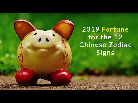 2019 Fortune for the 12 Chinese Zodiac Signs