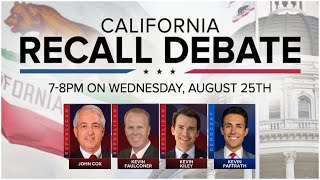 LIVE: California Gubernatorial Recall Debate | August 25th 2021