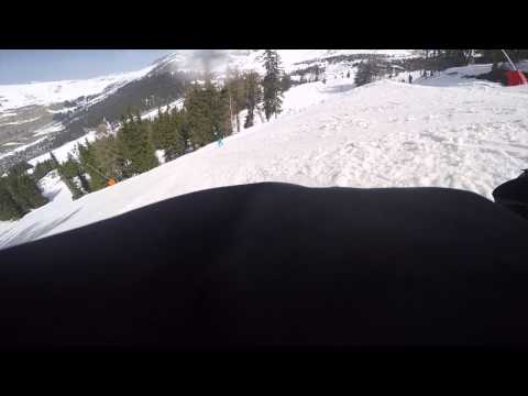 Skiing Verbier during solar eclipse 2015