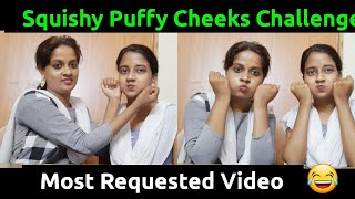 Squishy Puffy Cheeks Challenge In Telugu Puffy Cheeks Challenge Requested Video Bhagyasri