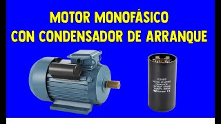 motor monofásico con condensador de arranque