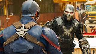 Captain America vs Crossbones - Fight Scene - Captain America: Civil War (2016) Movie CLIP HD screenshot 4