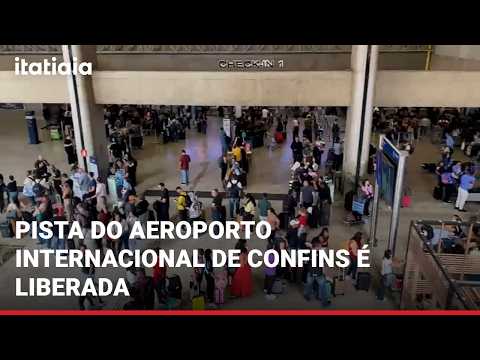 CONFINS AIRPORT RUNWAY REOPENED AND FLIGHTS GRADUALLY RESUMING