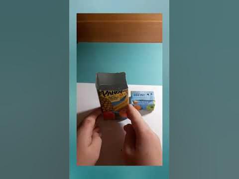 як зробити підставку для канцелярії з пачки від соку - YouTube