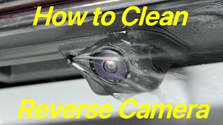 Audi Q4 E-Tron How to clean your reverse camera 2023
