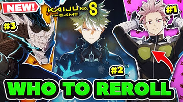 *BEST START* WHO TO REROLL + FREE 5* SELECTOR! BEST UNITS! | Kaiju No. 8 The Game