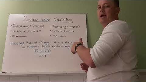 4-07: IM Algebra 1 - Using Graphs to Find Average Rate of Change