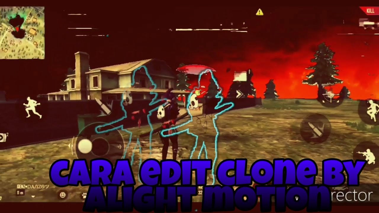 TUTORIAL cara edit efek clone di alight motion-free fire
