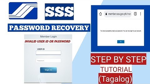 SSS PASSWORD RECOVERY | Nakalimutan ang password at email ng SSS? TUTORIAL-2023