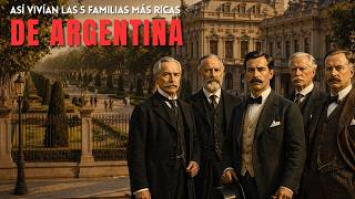 This is how the 5 richest families in Argentina lived in their golden age (Reconstruction with AI)