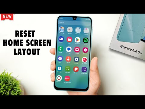 How to Reset Home Screen Layout to Default Samsung A16