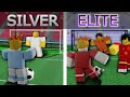 Silver vs gold vs pro vs elite  touch football roblox soccer