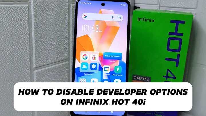How To Disable Developer Options On Infinix Hot 40i / Hot 40 Pro
