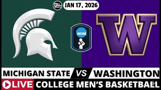 Michigan State vs Washington LIVE 🏀 NCAA Men’s Basketball | Live Scoreboard & Radio Play-by-Play