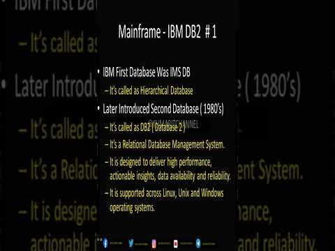 Mainframe - IBM DB2, IBM Database #mainframes #kumaritchannel