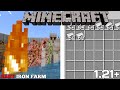 Best and Easy IRON FARM For Minecraft Pe 1.21+⚡| 800+/hrs