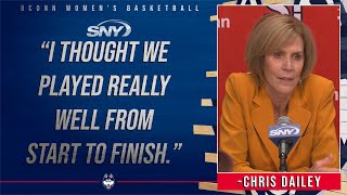 Celebrity Chris Dailey on return of Geno Auriemma and Azzi Fudd, play of Dorka Juhasz and Lou Lopez-Senechal Profile