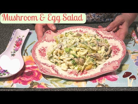 Video: Mushroom And Egg Salad: Step-by-Step Photo Recipes For Easy Preparation