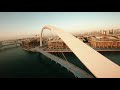 Free falling at the dubai canal  fpv cinematic