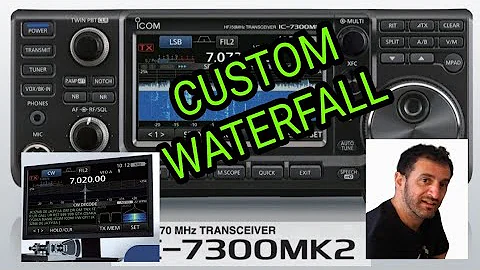ICOM IC-7300 MK2 , Custom Waterfall Settings 