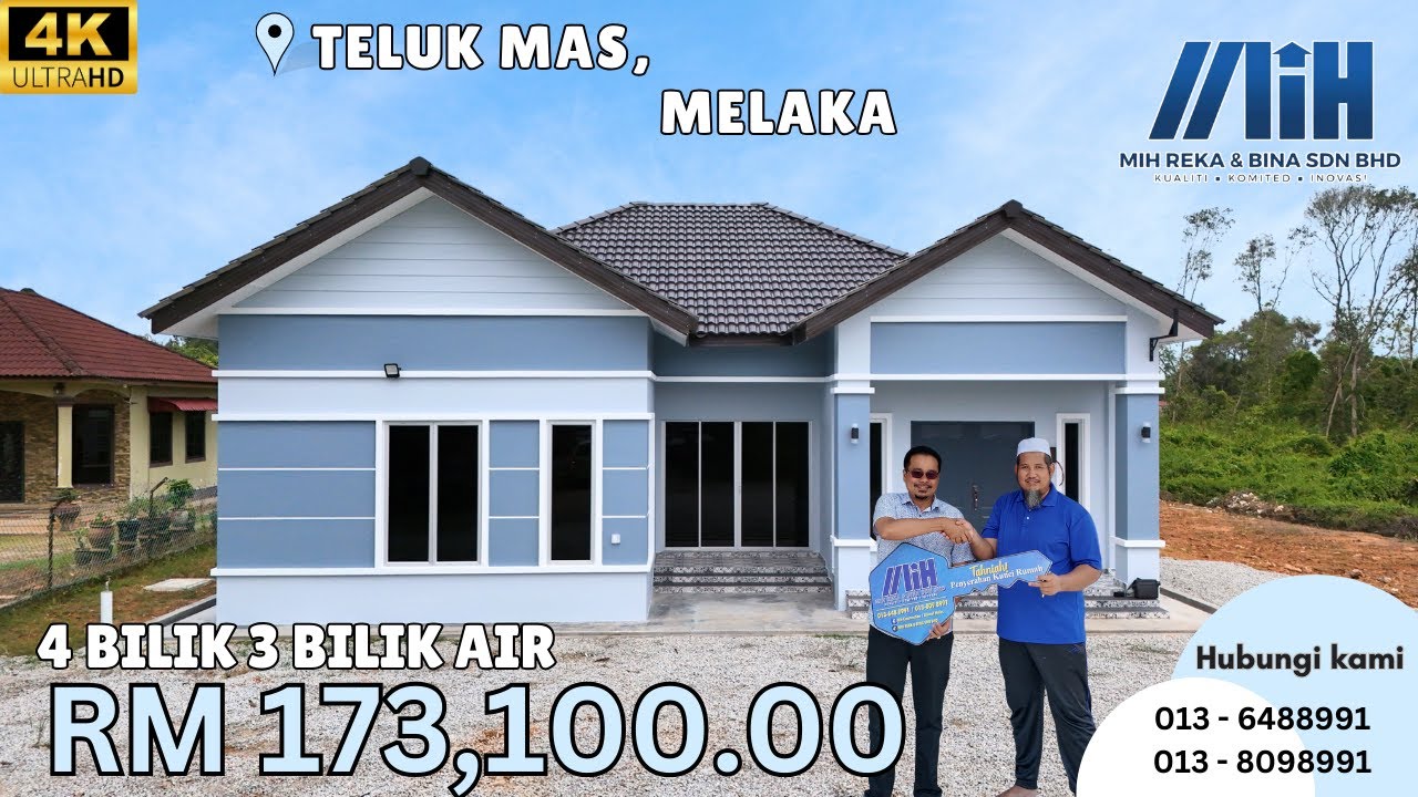RUMAH 4 BILIK 3 BILIK AIR - TELUK MAS, MELAKA