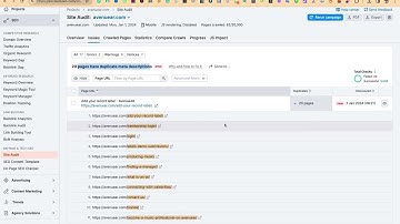 Pages have duplicate metadescription - Semrush audit issue