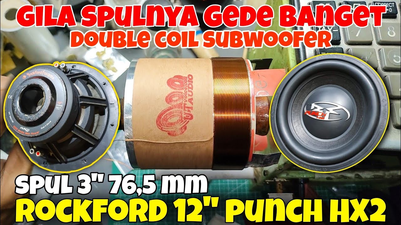 Gulung spul speaker double coil rockford 3 in 76,5 mm