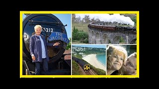 Harry potter star julie walters rides scotland's hogwarts express