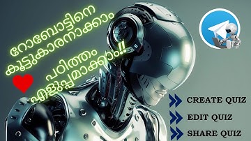 Telegram QuizBot Explained | Part-2 | How to Create, Edit & Share Quiz | Malayalam | Achayan